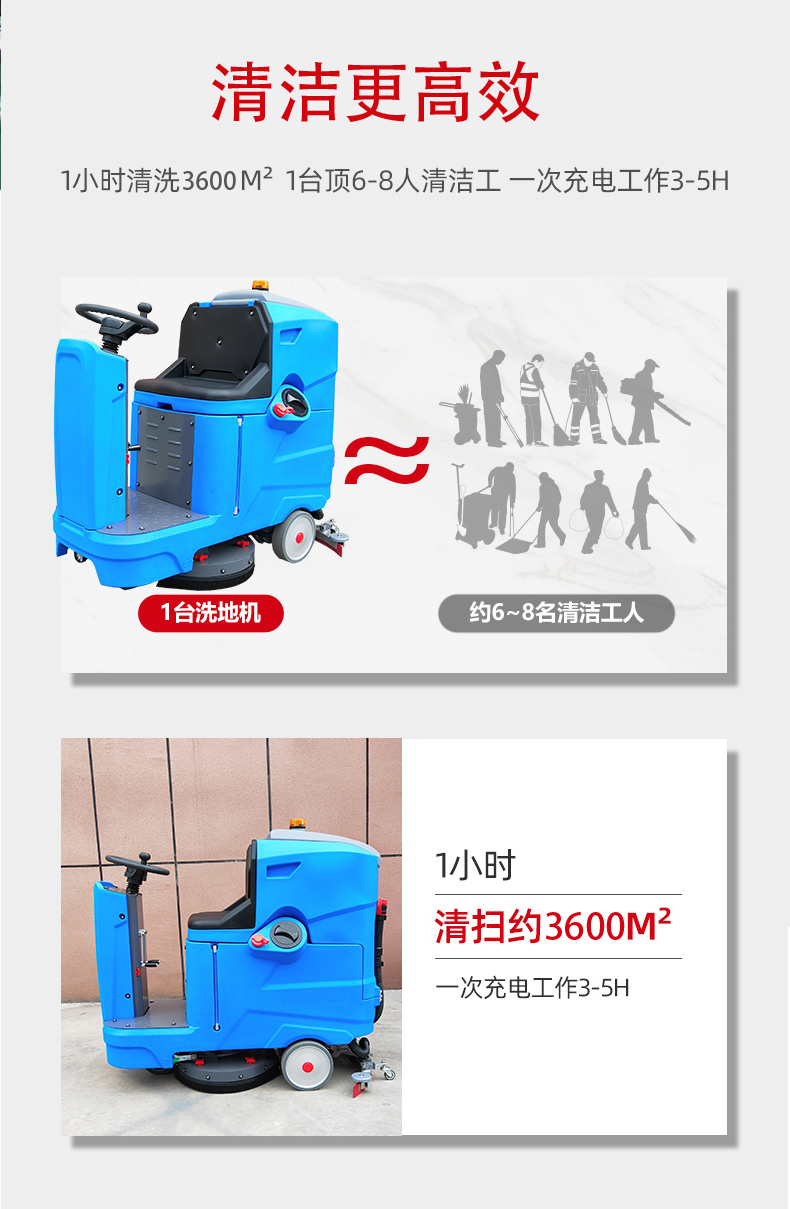 渝北驾驶式洗地机更适合用在高铁站